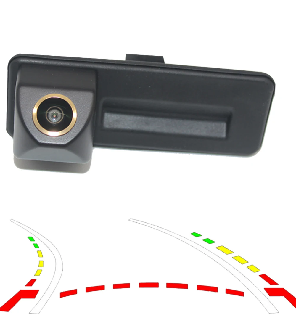 

Динамическая траектория, Автомобильная камера заднего вида CCD HD для VW Skoda Octavia Superb Rapid Yeti Fabia 2 Roomster Audi A1