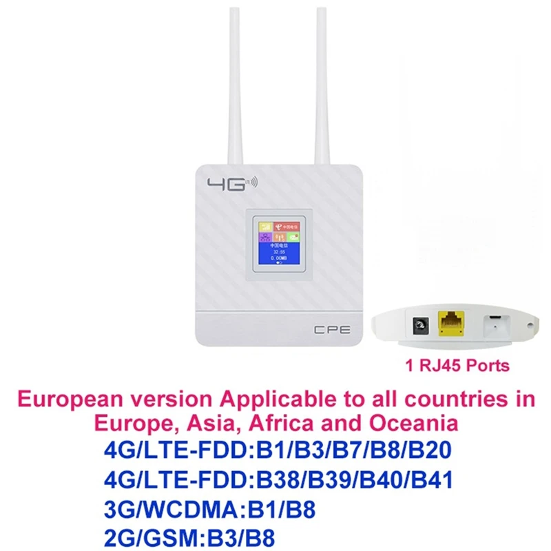 CPE903 Lte Home 4G 2 внешние антенны Wi-Fi модем CPE беспроводной маршрутизатор с портом RJ45 и