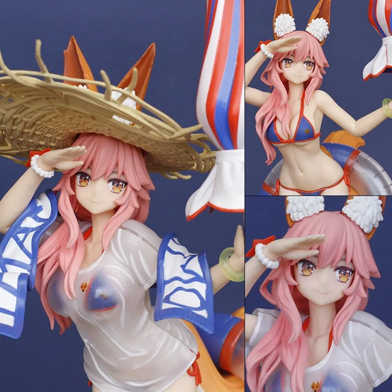 

2022 Anime Fate/Grand Order Fgo Sexy Fox Wife Swimsuit Tamamo No Mae 5 Stars Caster Pvc Action Toy Figure Model Adult Brinquedo
