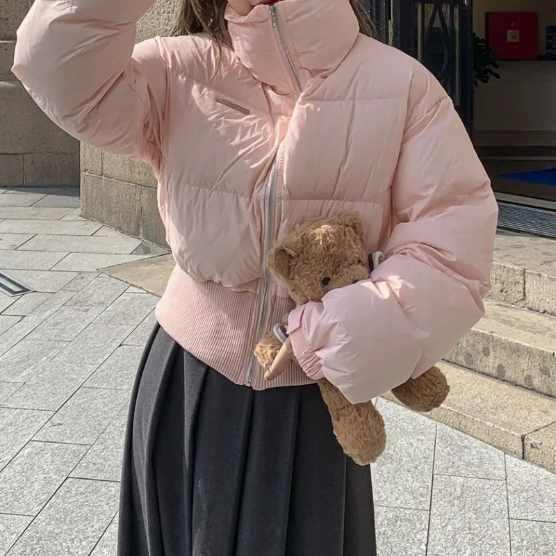 Куртка женская пуховик зимняя толстая розовая куртка Cuye одежда теплая 2025 г. новый