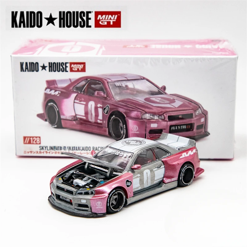 ** Чейз Kaido House x MINI GT 1:64 Skyline KAIDO RACING FACTORY V1 литая модель автомобиля