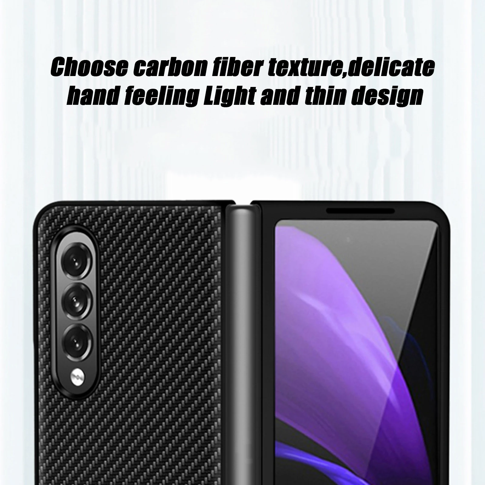 Protector Case For Samsung Galaxy Z Fold 3 5G Full Cover Protective Shockproof PC Housing Smartphone |