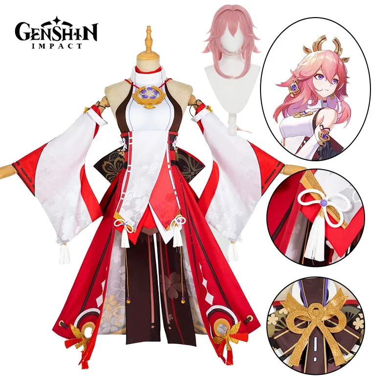 

Женский костюм для косплея Yae Miko из аниме-игры Genshin Impact Yae Miko Genshin