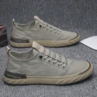 Высокие кроссовки, мужская повседневная обувь, роскошные удобные мужские парусиновые туфли, светильник кие мужские кроссовки на плоской подошве, сетчатые дышащие туфли для тенниса B46