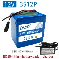 12v 3s12p lithium battery pack 68ah for led inverter xenon lamp solar street light sightseeing car etc electric bicycle camping