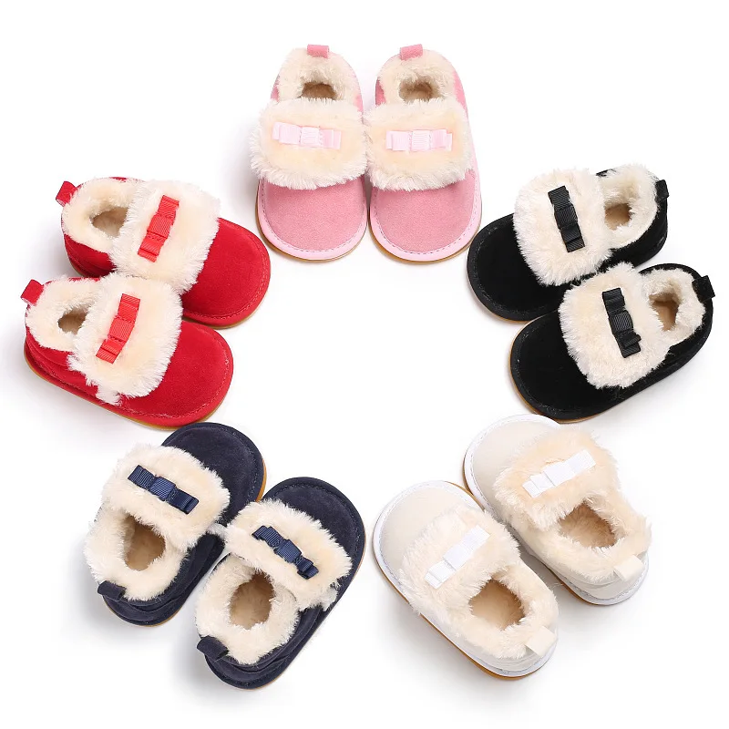 

New Baby Girls Sneaker Winter Sweet First Walker Newborn Boots Toddler Infant Crib Crawl Rubber Soft Sole Shoes Bebe Prewalkers