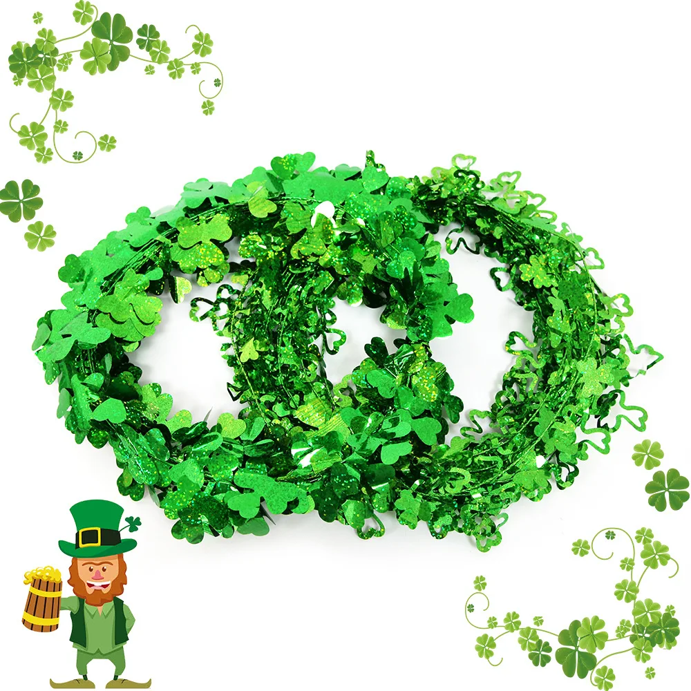 Украшение на День святого Валентина цветные полоски из проволоки венок в