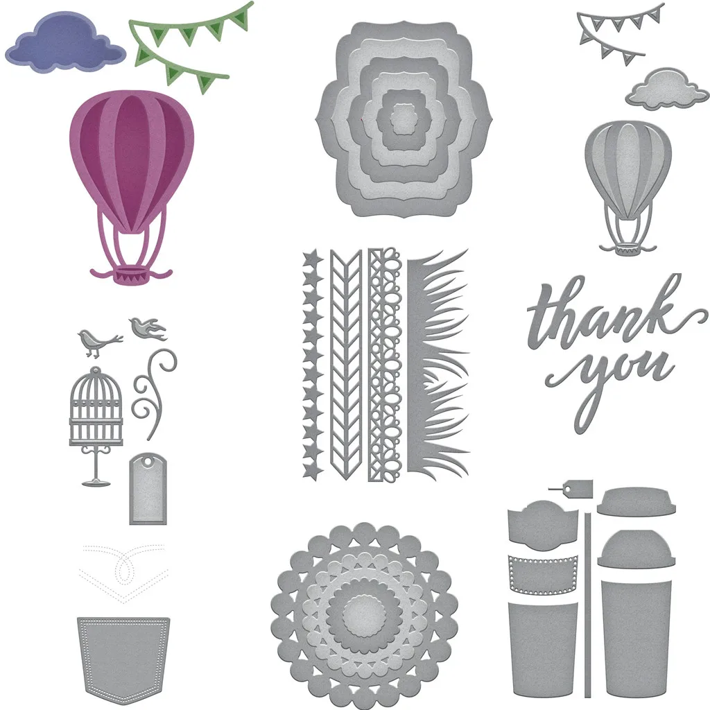 

2023 New Labels Shape Flight Borders Die Metal Cutting Dies Scrapbook Diary Secoration Embossing Template Diy Greeting Card