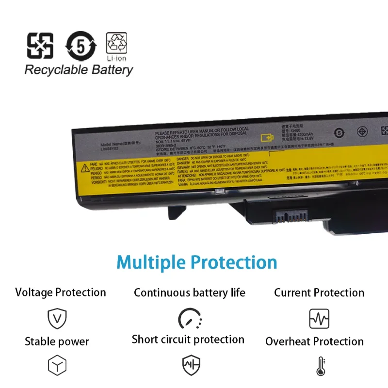 Новый аккумулятор для ноутбука L09S6Y02 Lenovo IdeaPad G460 G470 B470 8570 B570 G565G570G G770A V470G V570G V370A G575