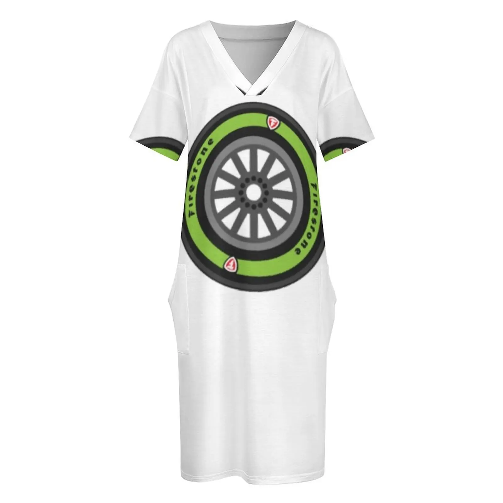 Indycar экологически чистое шиновое свободное карманное платье свадебные платья