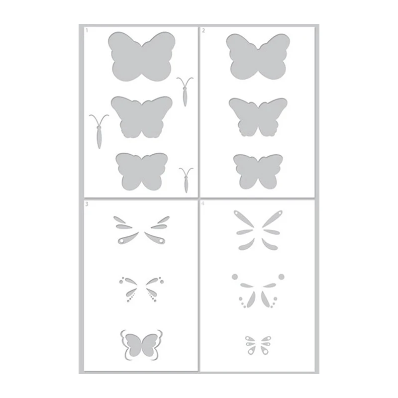 

New 2022 Layer Butterfly Stencil Scrapbooking Paper Making Spring Decoration Background Frames Card Craft No Dies Stamps