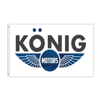 3x5 ft konig motors flag polyester printed racing car banner for hanging