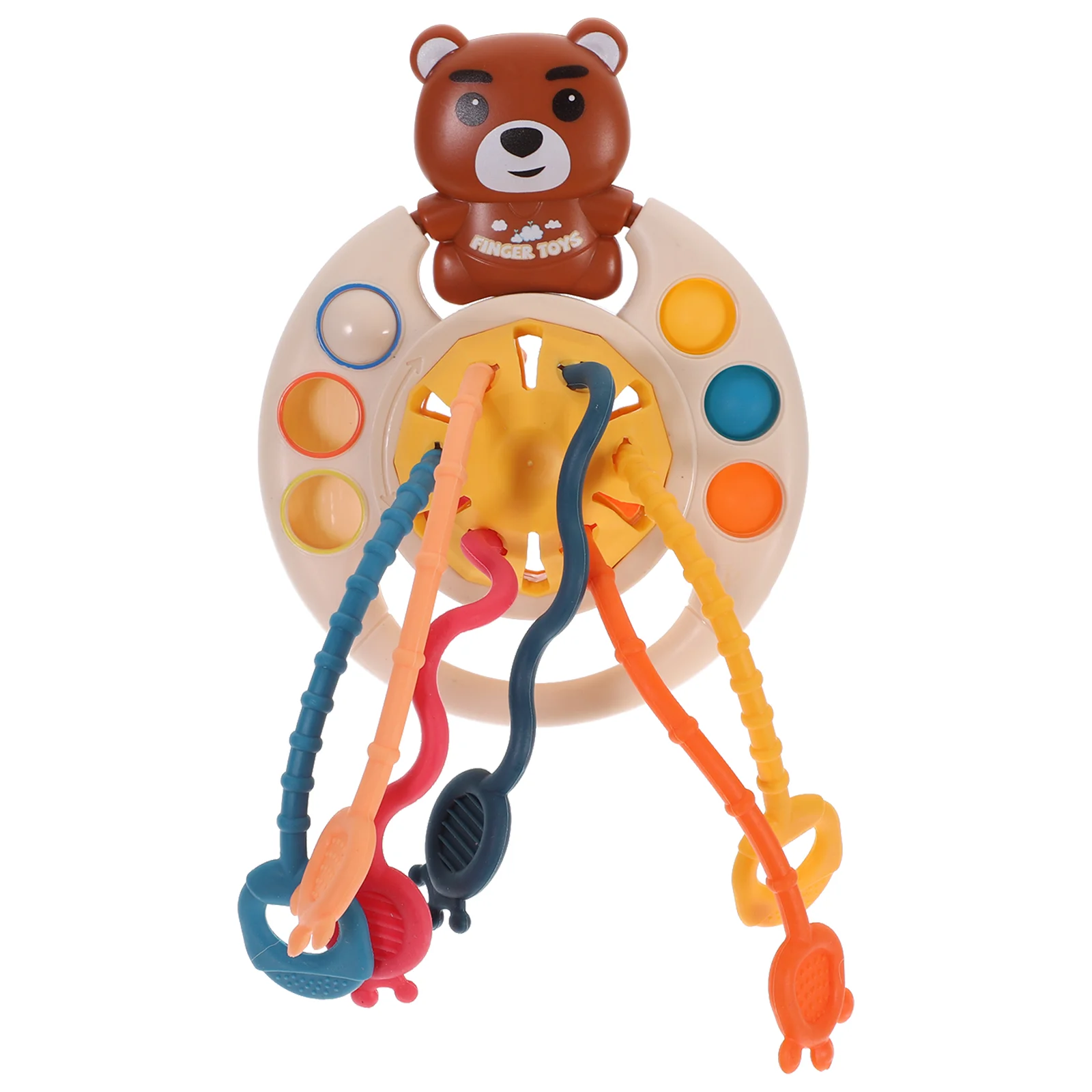 

Силиконовый Прорезыватель Toyteether String Для детей дошкольного возраста подарок для малышей новогодний развивающий ранний интерактивный самол...