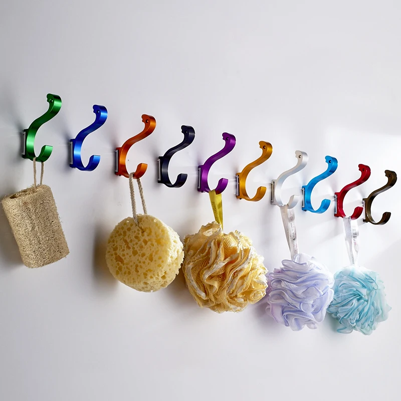 

Настенная вешалка для одежды, крючок для полотенец, пальто и одежды с алюминиевой отделкой карамельных цветов, декоративные крючки для ванн...