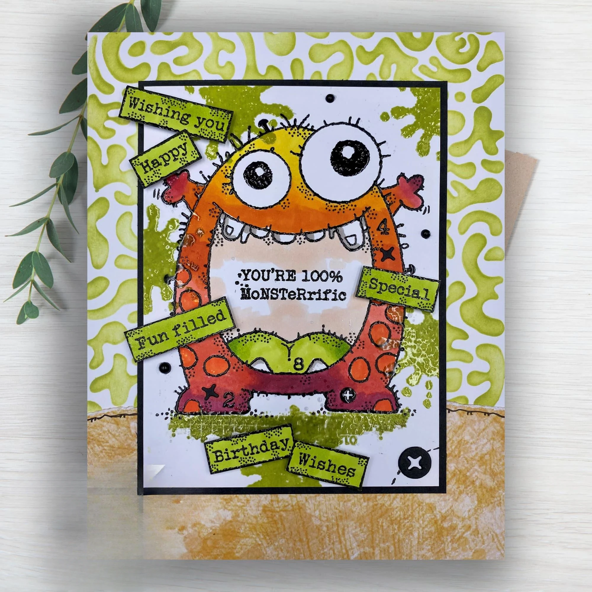 Новый прозрачный штамп гигантского монстра 2024 включает в себя милый