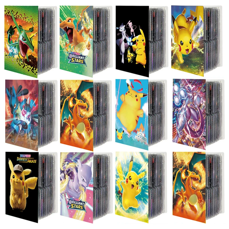 

240 Pieces Anime Pokemon Cards Album Book Toy Charizard Kids Toys Kawaii Binder Pokémon Pokemon Card Protect Notebook Folder
