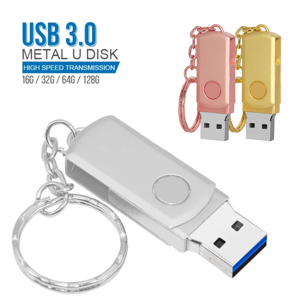 Металлический флеш-накопитель 8 ГБ 16 32 64 128 высокоскоростная Usb-флешка