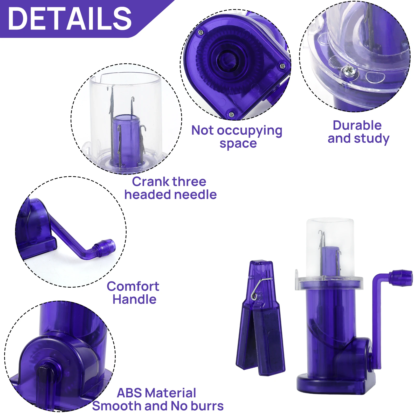 Портативная мини-вязальная машина: устройство для намотки пряжи во французском