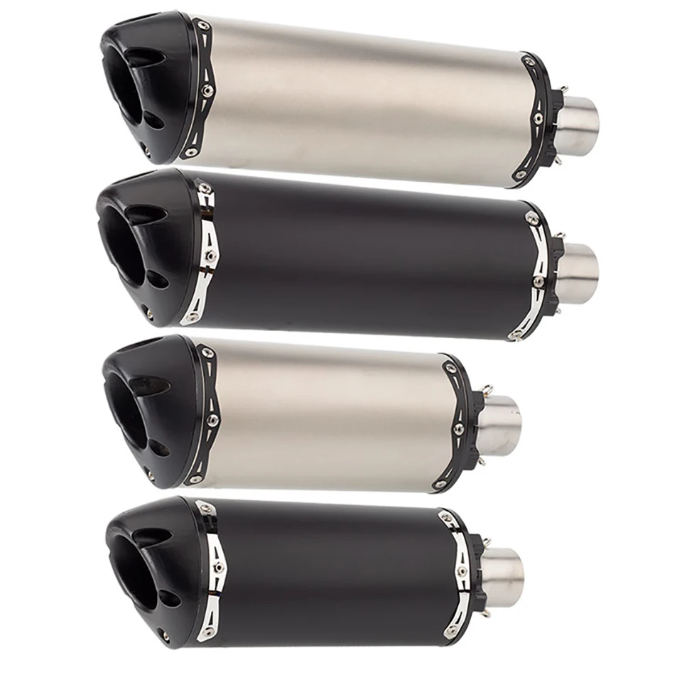 

36-51mm universal motorcycle exhaust muffler system for r6 zx-6r ninja650 msx125 z125 z900 MT03 gsx1300r ATV Ryker 900 MT07