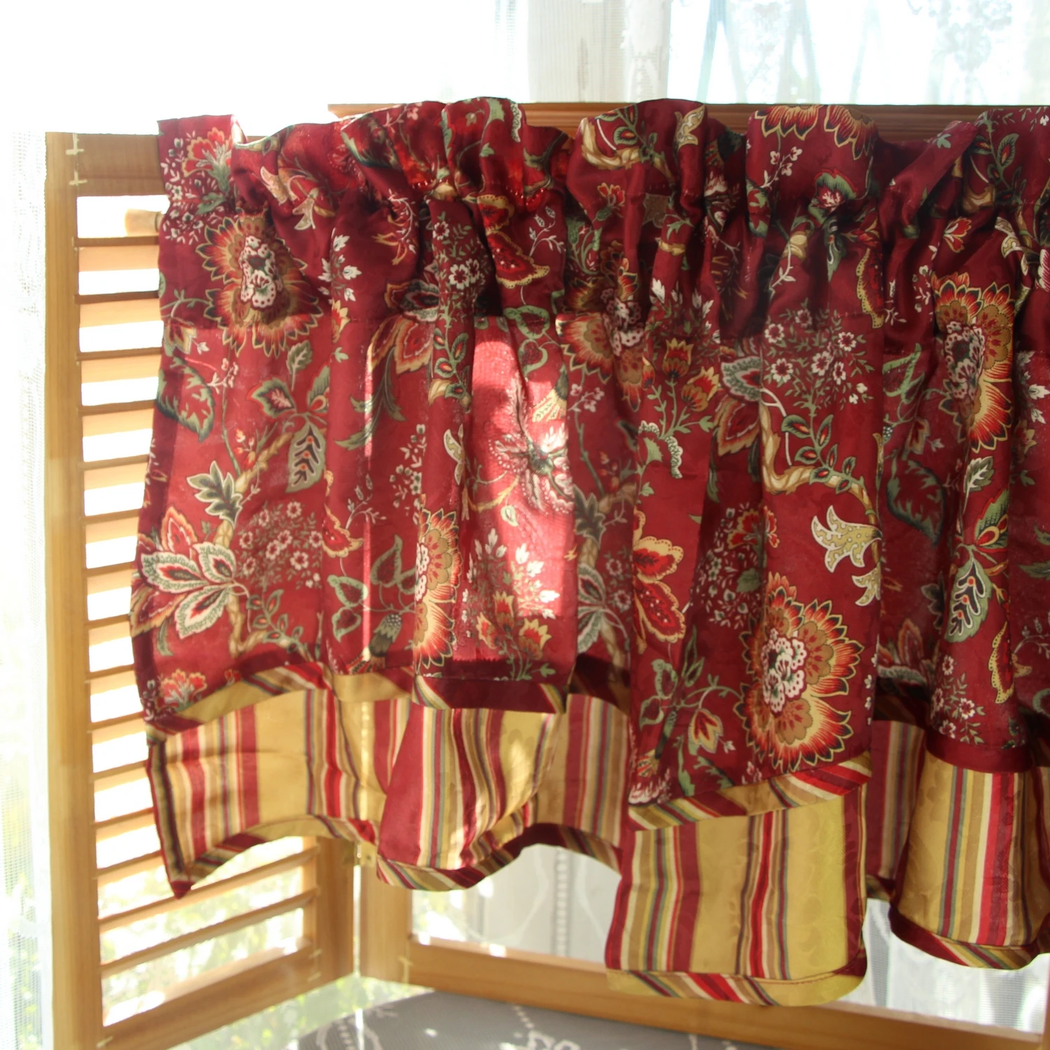 Жаккардовая занавеска с большими цветами на дверь шкафа балдахин для кухни