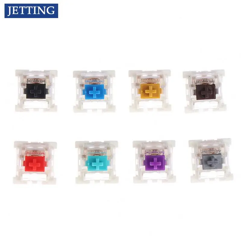 

Hot sale 10pcs Switches Lubed Mechanical Keyboard Switch 2Pin Tactile Linear Gaming RGB MX Switches