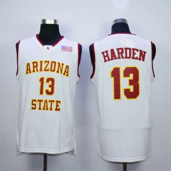 

Высокое качество 13 Джеймс Харден Аризона Государственный Университет баскетбольная майка мужская вышивка