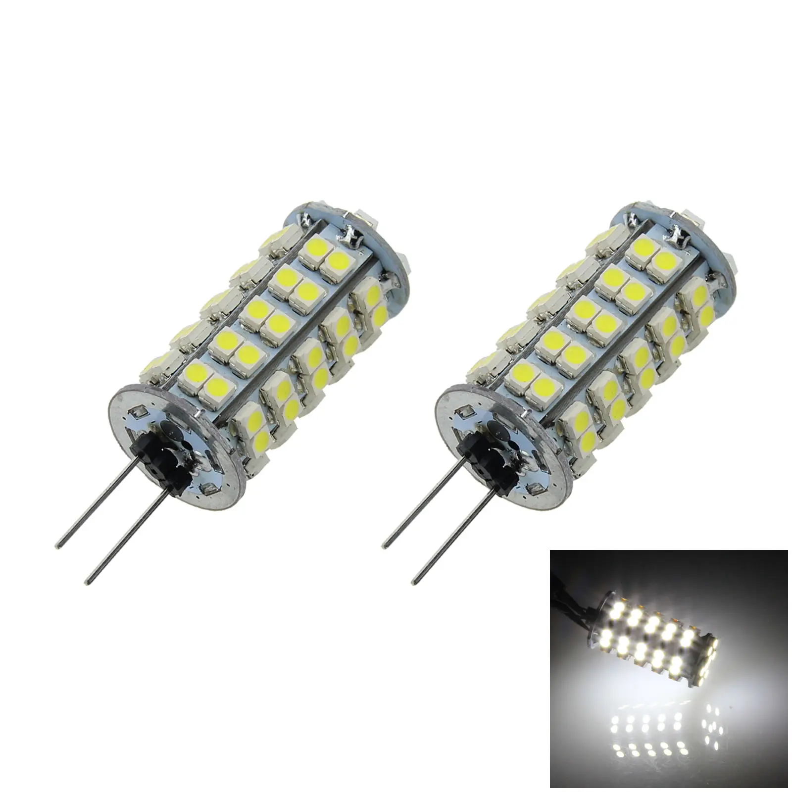 2 шт. белая лампа для подсветки шкафа G4