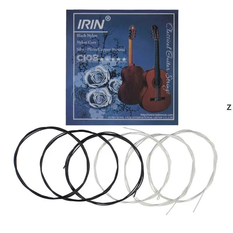 

Guitar String Black Nylon Silver Plated C103 028-043 For Classic 6 string