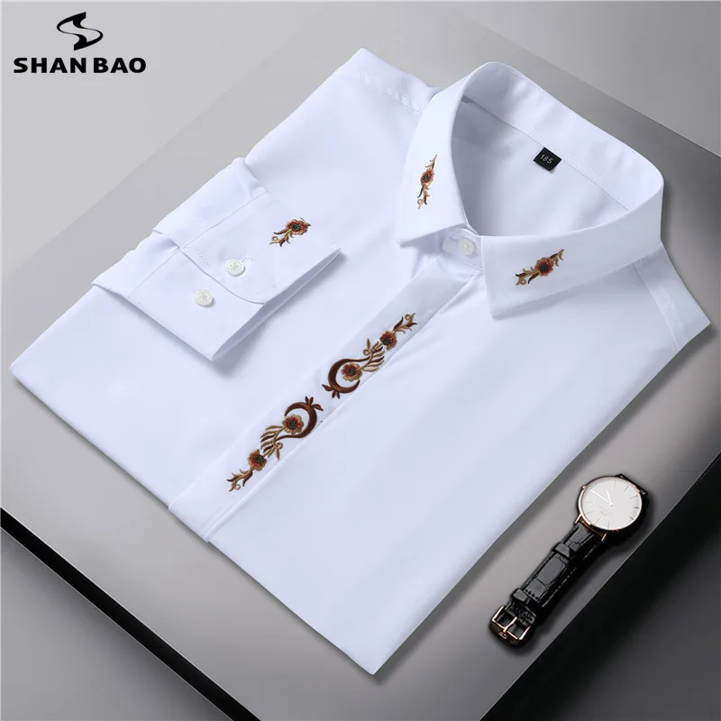 

Мужская рубашка с длинным рукавом, свободного покроя