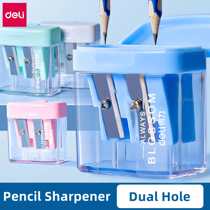 Sharpener 4pcs/lot Two Hole Touch Grip Sharpeners Cutter Kids School Supplies Stationery Student Prize