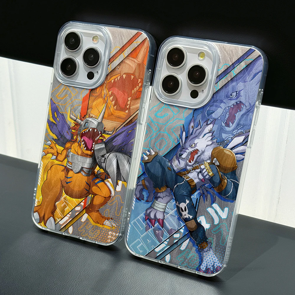 Чехол для телефона Digimon Adventure Pets iPhone 16 15 14 Plus 13 12 11 Pro Max X Xs XR 8 7 Твердый чехол с