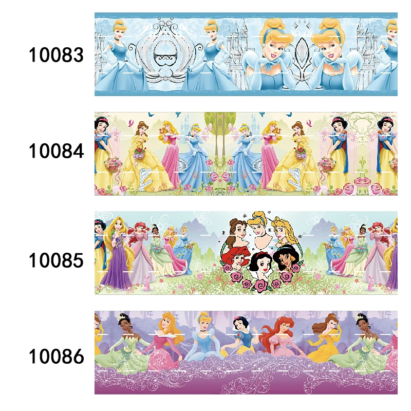 

38mm 10yards Disney Princess Grosgrain Ribbon Cartoon Printed for DIY Bows Craft Supplies Decoration Handmade Materials