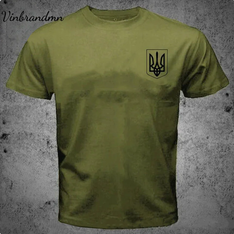 Зеленский украинский флаг Украины Tryzub Символы Мужская футболка Армейский