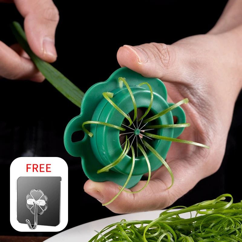 Новый луковый легкий нарезчик-шреддер аксессуары для кухни супертонкого нарезания овощей Пламя с обтяжкой проволоки.