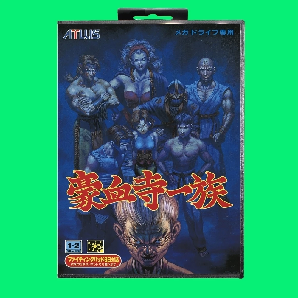 Игровой картридж Gouketsuji Ichizoku 16-битная игровая карта MD с крышкой JP розничная