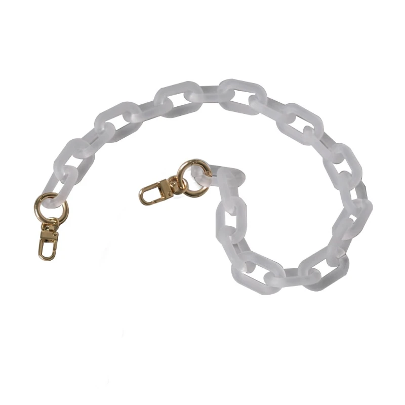 

Frosted Acrylic Thick Chain Shoulder Bag Accessories Charms Purse Chain Strap