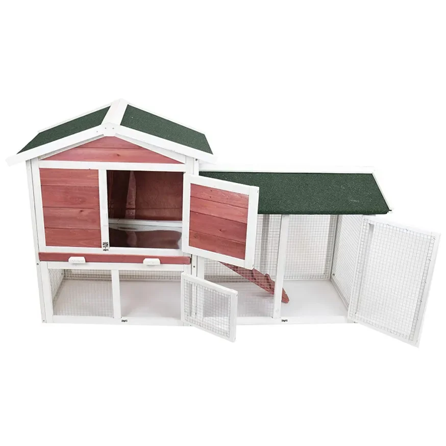 Задние дворы Делюкс двухъярусные деревянные животные укладка куры утка птица