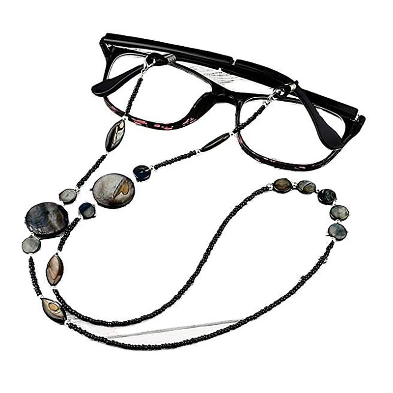 

Fashion Reading Glasses Chain For Women Shell Beads Sunglasses Cords Beaded Eyeglass Lanyard Hold Straps Black Eyewear Retainer