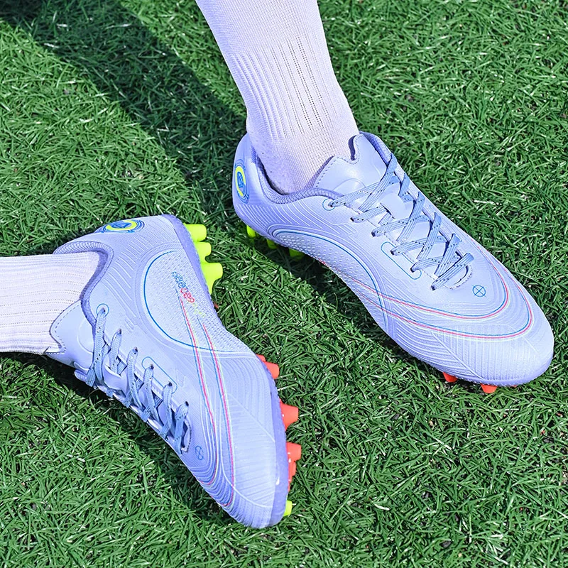 2022 New Football Boots Soccer Shoes High Quality Comfortable Light Non-slip Wear-resistant Grass Turf Lace-up Casual Ankle
