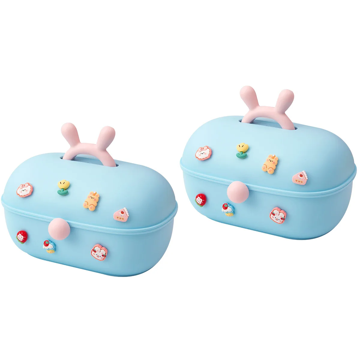 

2pcs Desktop Case Children Hair Display Holder Storage Holder