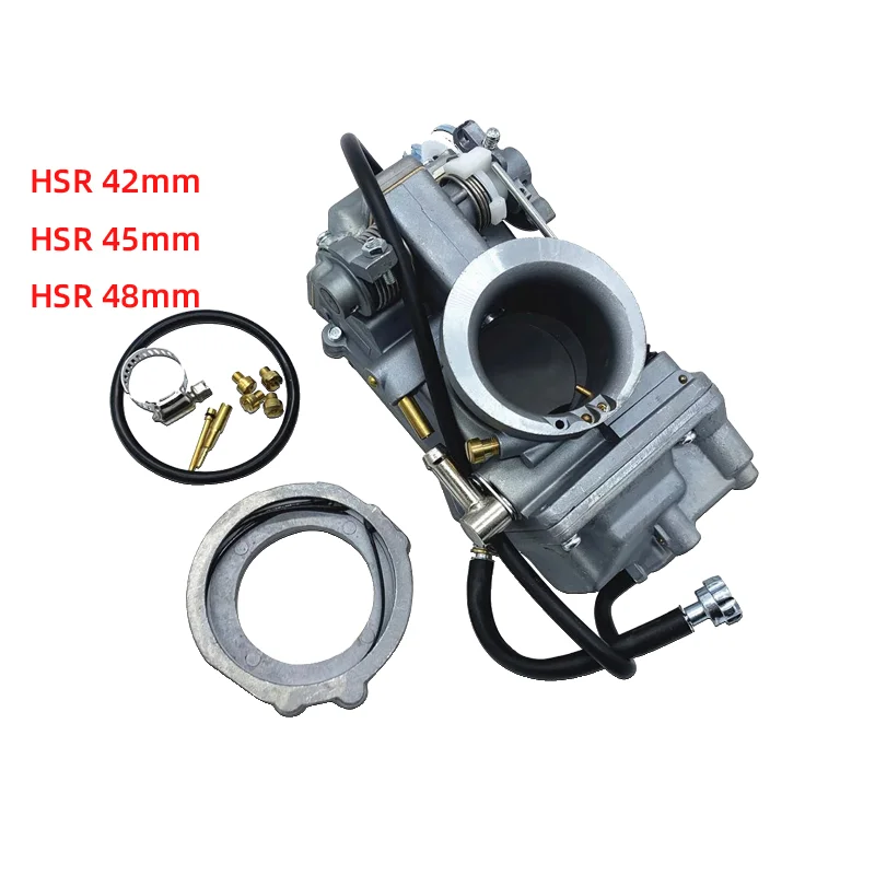 

Motorcycle HSR42 HSR45 HSR48 Carburetor 4T Accelerator Pump Performance Pumper Carburetor Carb For Harley TM42 TM45 TM48 Mikuni
