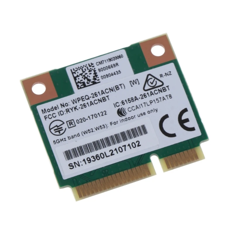 Двухдиапазонная карта Wi-Fi 2 4 г/5 г Сетевой адаптер QCA617 Mini PCIe Card BT4.1 для ноутбука