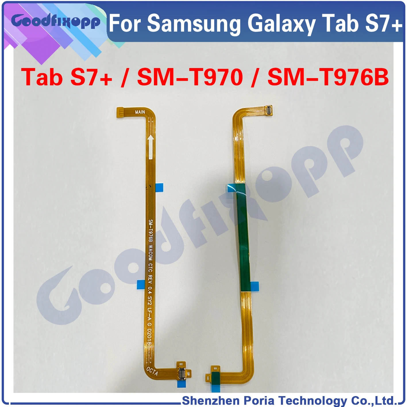 Материнская плата для Samsung Galaxy Tab S7 + SM-T970 T970 T976 T976B подключение к ЖК-дисплею гибкий