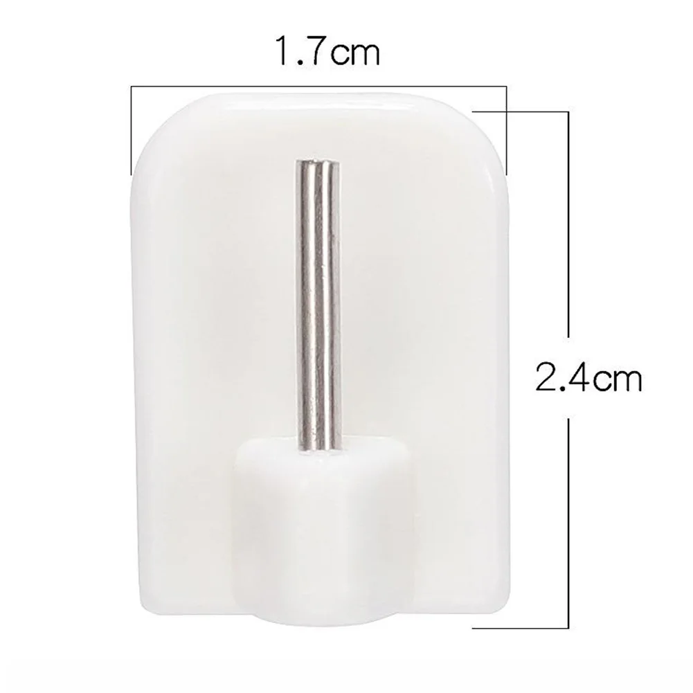 

4/8/12Pcs Curtain Hooks Self-adhesives Hooks Curtain Rod Hook Bracket White Wall Mounted Universal Home Bathroom BracketRack