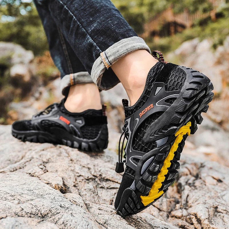 New Men Hiking Shoes Outdoor Non-Slip Wading Shoe Combat Army Boots Desert Training Trekking Sneakers 2022 Free Shipping 50 Size