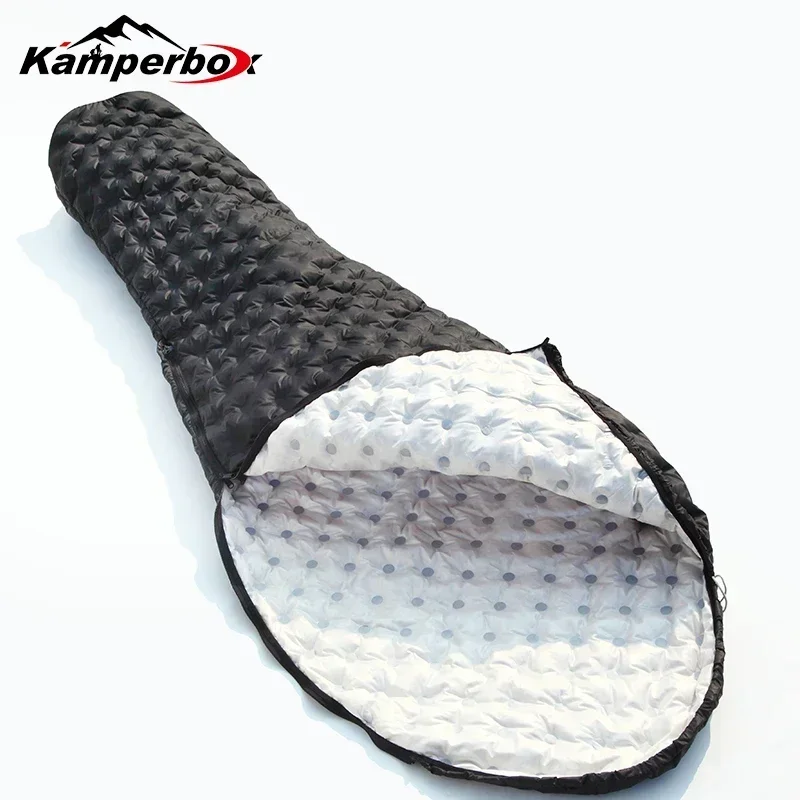 Пуховой спальный мешок Kamperbox для кемпинга 3 сезона ультралегкие спальные мешки