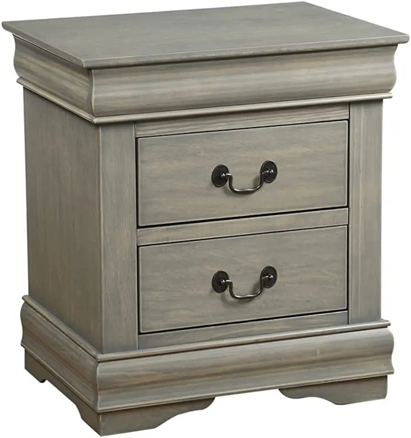 

Louis Philippe Nightstand - 23863 - Antique Gray