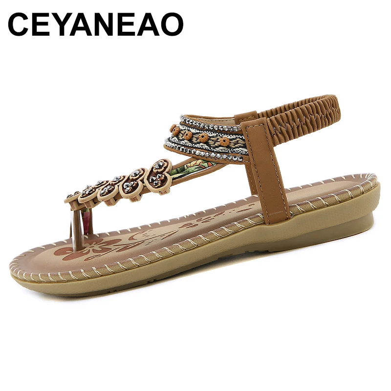 Summer Fashion Women Casual Open Toe Flat Love Rhinestone Clear Sandals for Women Flat with Studs Camping Shoe Arch Fit Sandals