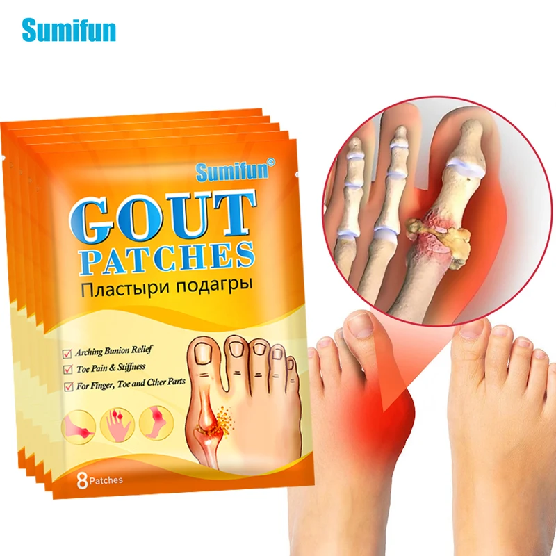 

8/32/48Pcs Bunion Gout Pain Relief Patch Toe Joint Valgus Corrector Medical Plaster Hallux Thumb Arthritis Orthopdic Treatment