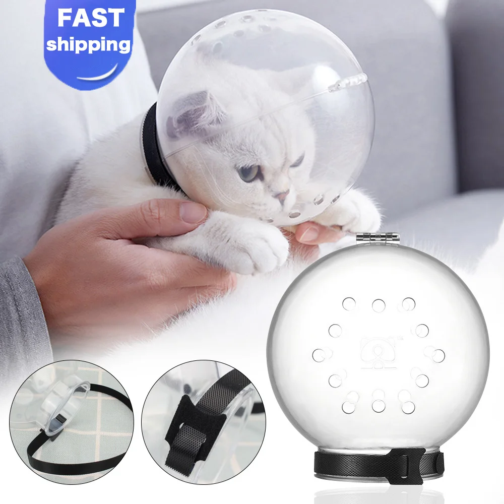

Cat Anti-Licking Grooming Mask Protective Space Hood Muzzle Cat Grooming Supplies Bath Grooming Anti-Bite Breathable Accessories